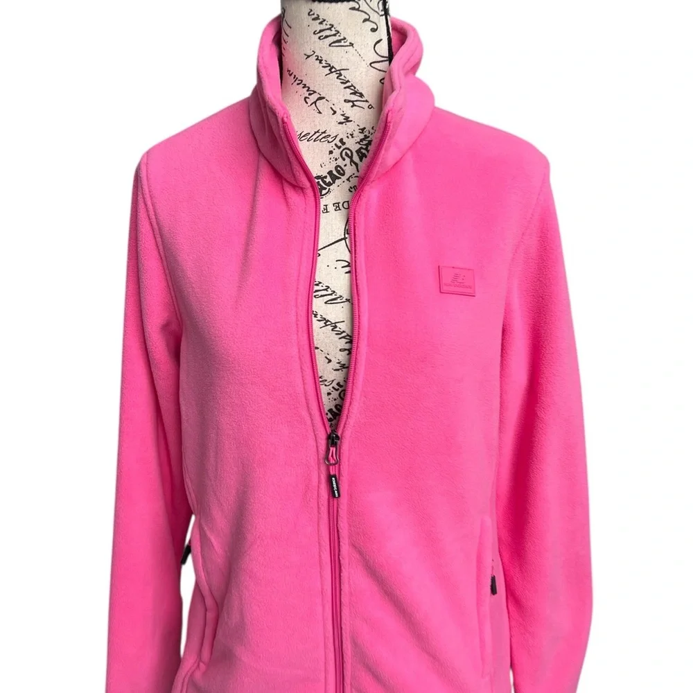 New Balance Women's Bright Pink Fleece Jacket